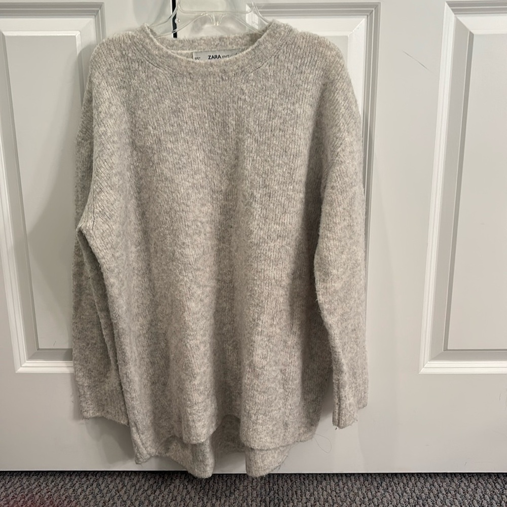 zara knit oversized soft sweater